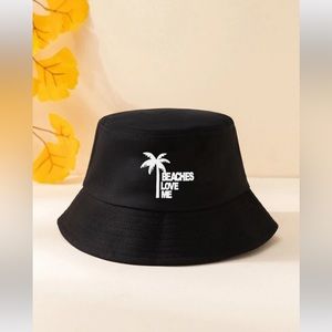 Unisex coconut tree bucket hat